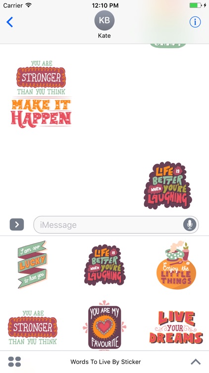 Words To Live By - Sticker Pack screenshot-3