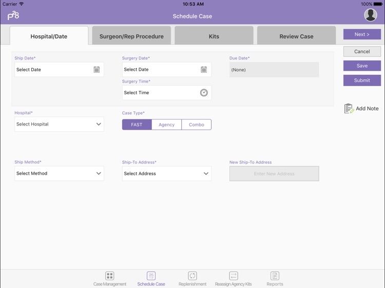 Paragon 28 Sales App