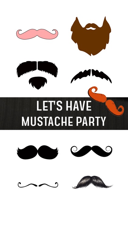 Mustache Party Stickers