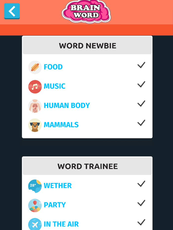 Brain Word Search Word Link