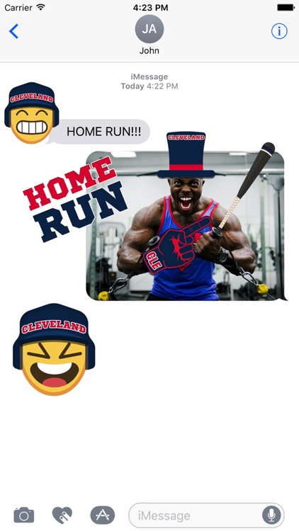 Cleveland Baseball Stickers & Emojis