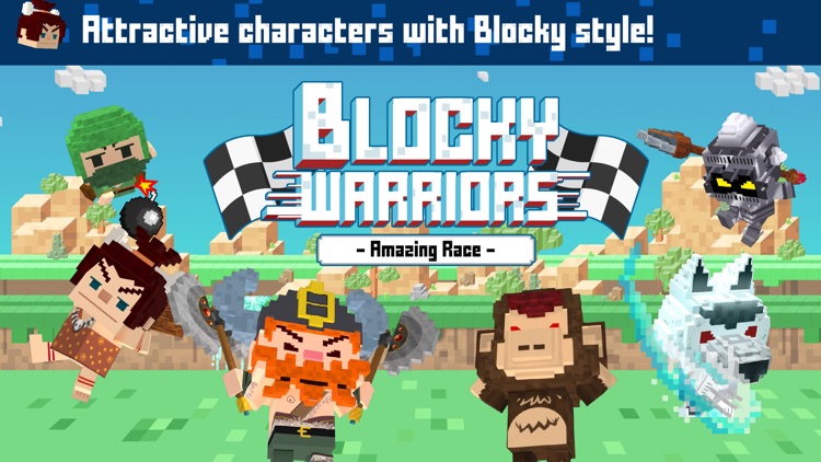 Blocky Warriors : Amazing Race