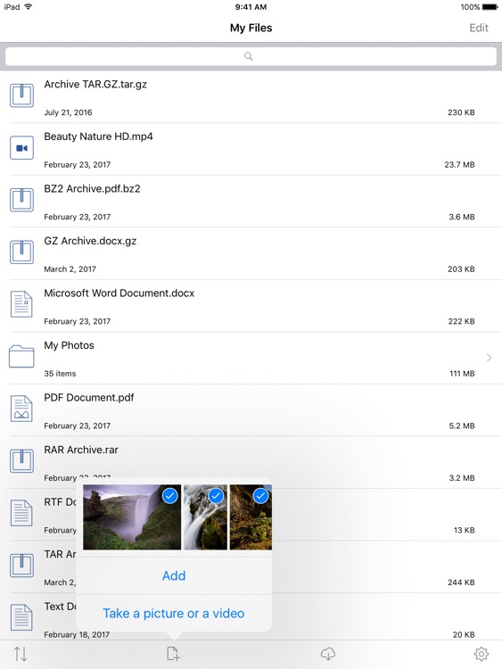 Archiver for iPad