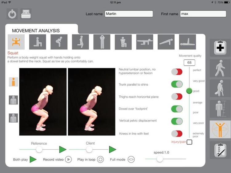 Movement Screen