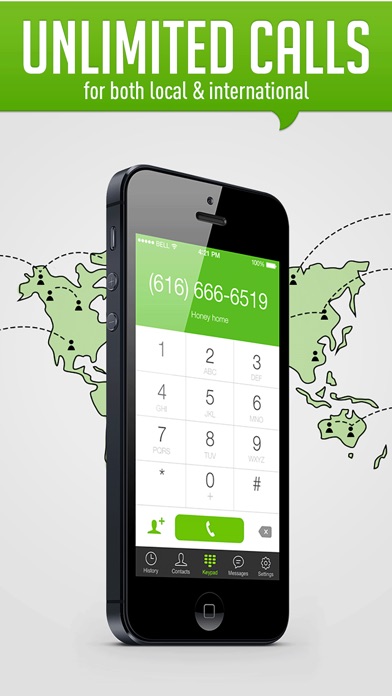 HiTalk - Phone Calls App, Text Screenshot on iOS
