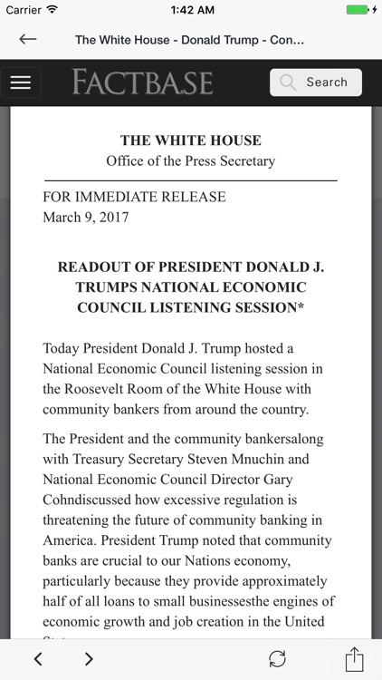 Trump White House Consolidated News Release Feed