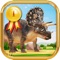 Kids Games For Free, 4 dinosaurs for kids: Parasaurolophus, Carnotaurus, Triceratops & Dimorphodon