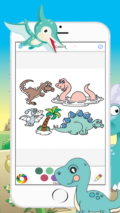 How to cancel & delete Dinosaurs Drawing Coloring Pages for kids from iphone & ipad 3