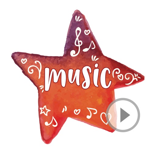 Watercolor Music Quotes Animated Sticker icon