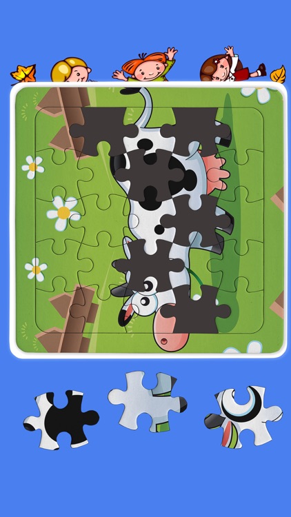 Amazing farm animals jigsaw puzzle for toddlers