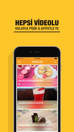 Videolu Yemek Tarifleri - Pratik & Kolay(圖3)-速報App