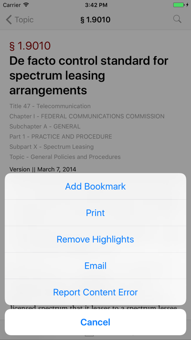 How to cancel & delete 47 CFR - Telecommunication (LawStack Series) from iphone & ipad 3