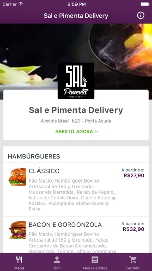 Sal e Pimenta Blumenau Delivery