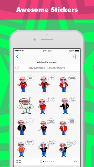 500 Startups - Entrepreneurs贴纸，设计：Ada(圖1)-速報App