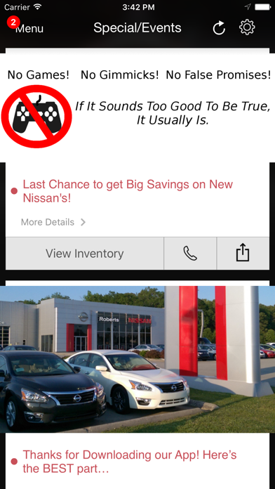 How to cancel & delete John Roberts Nissan DealerApp from iphone & ipad 4