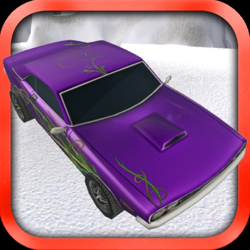 Purple Car Game Action iOS App