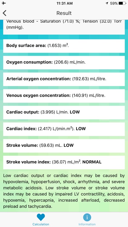 CO & SV Calculator - Cardiac Output, Stroke Volume