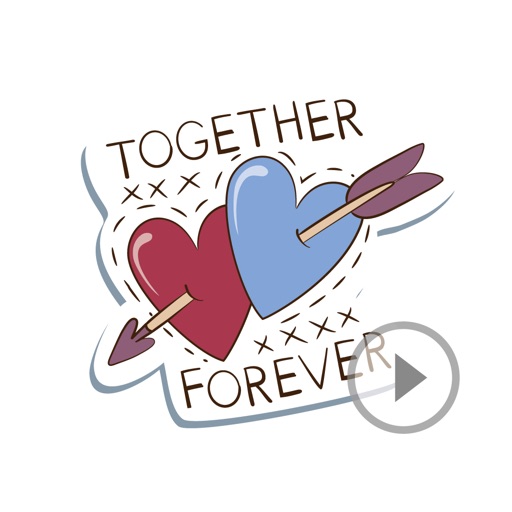 Animated Forever Love Stickers icon