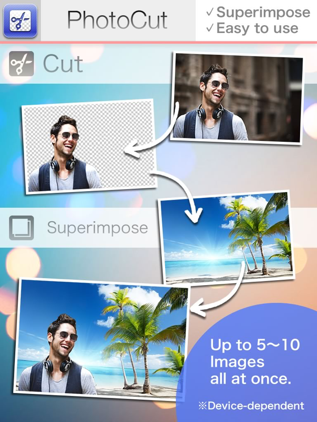 ‎PhotoCut-Superimpose & Eraser Screenshot