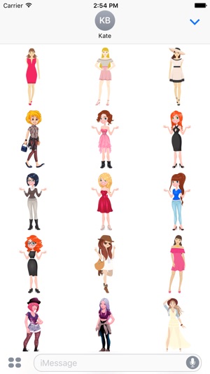 Ladies Clothing Fashion & Dress Up Styles Stickers(圖2)-速報App