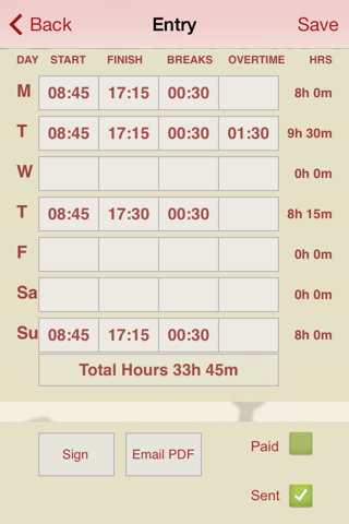 Timesheet Weekly screenshot 4