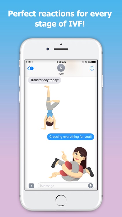 emojIVF: IVF Emoji & Stickers for Women doing IVF