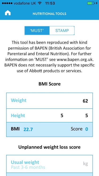 Abbott Nutritional App