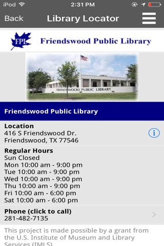 Friendswood Public Library screenshot 4