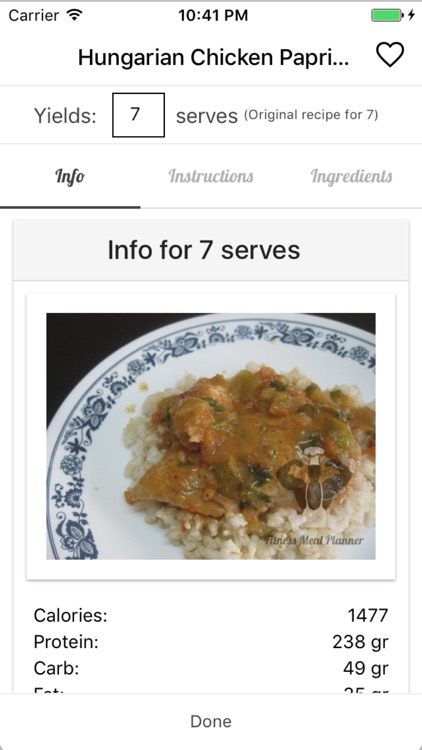 Fitness Meal Planner screenshot-3