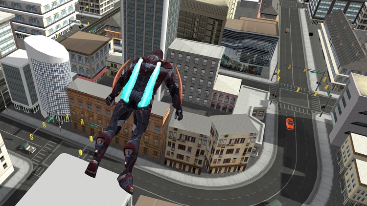 Flying Super Hero Fight Real City Criminals