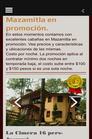 cabanas en mazamitla screenshot 3