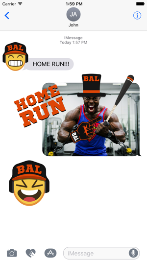 Baltimore Baseball Stickers & Emojis(圖2)-速報App