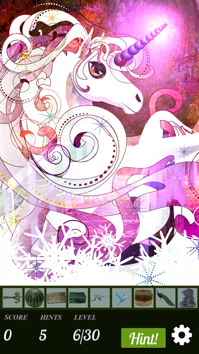 Hidden Object - Unicorns Illustrated screenshot 3