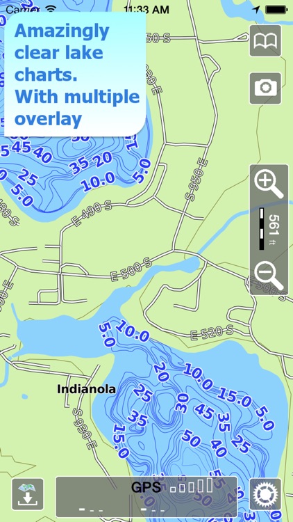 Aqua Map Indiana IN Lakes HD - GPS Nautical Charts