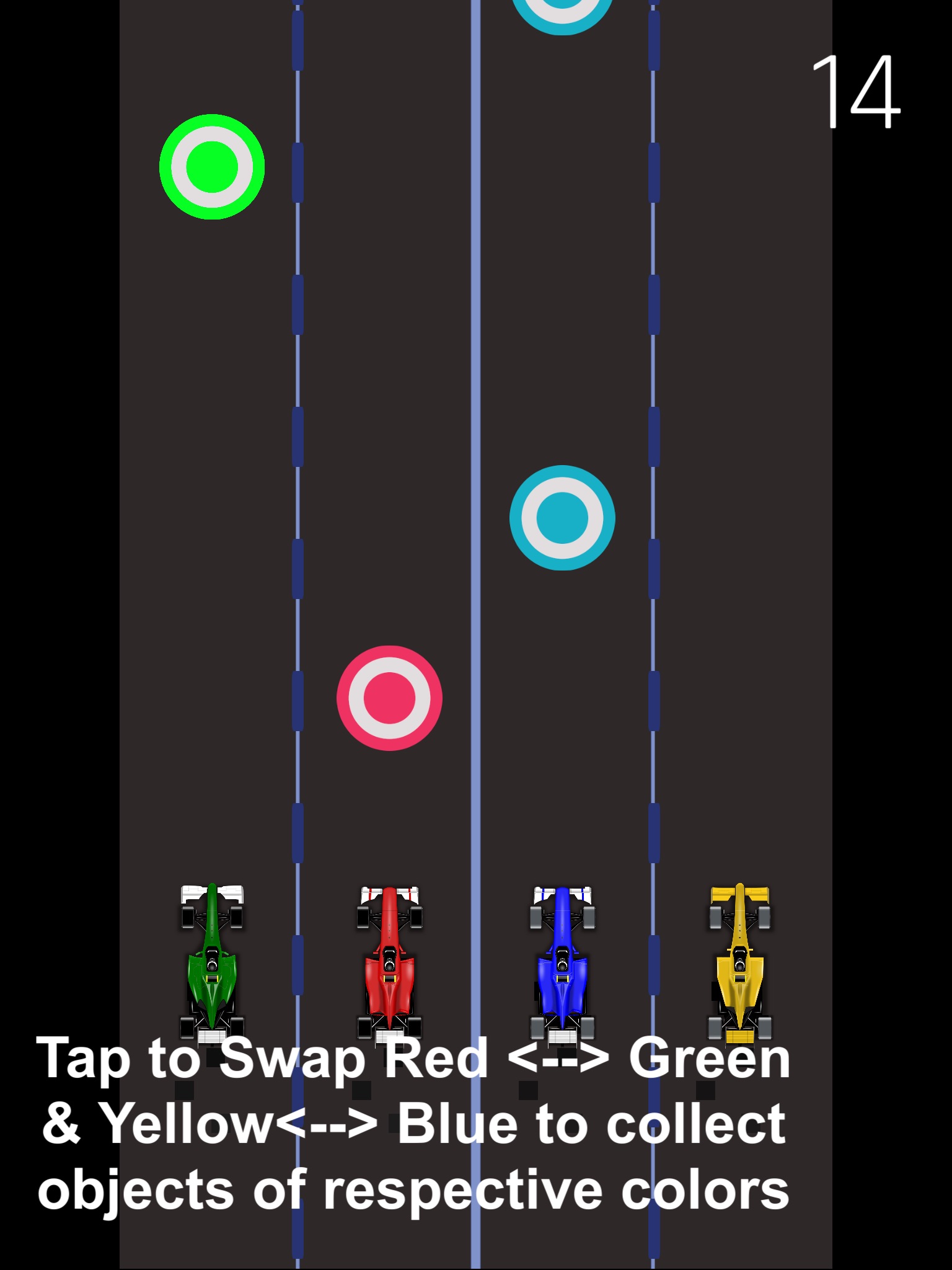 4 Car swap race - Brain Twister screenshot 3