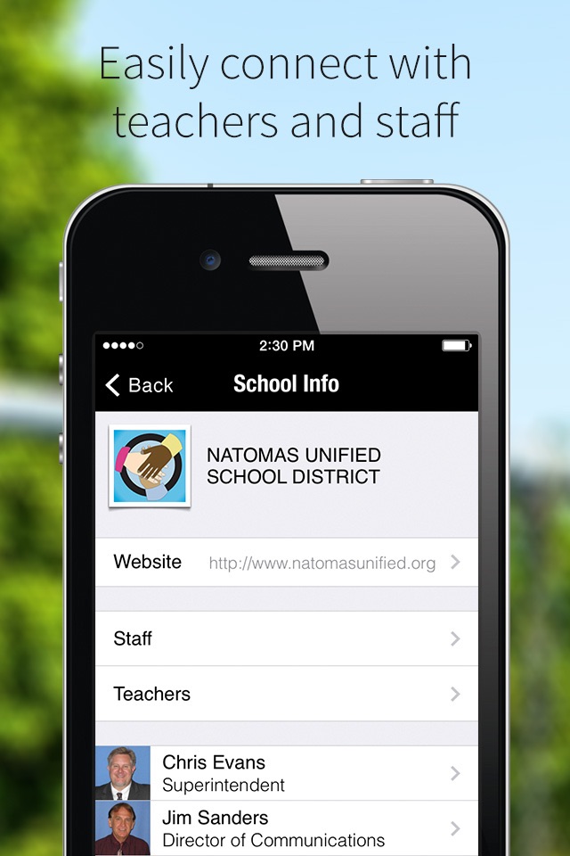 Natomas Unified School District screenshot 2