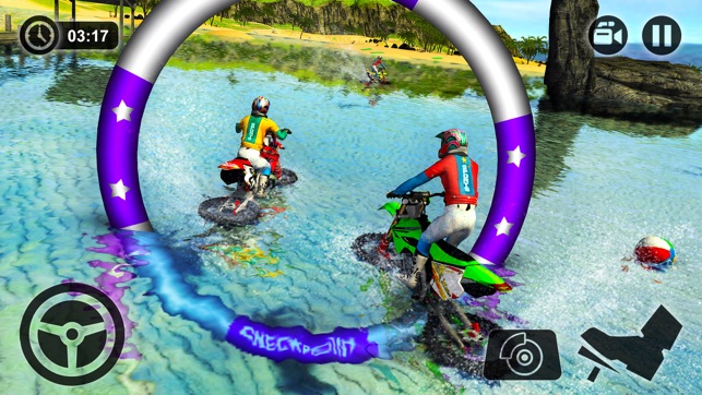 Beach Water Surfer Bike Racing - Motorbike Riding(圖2)-速報App