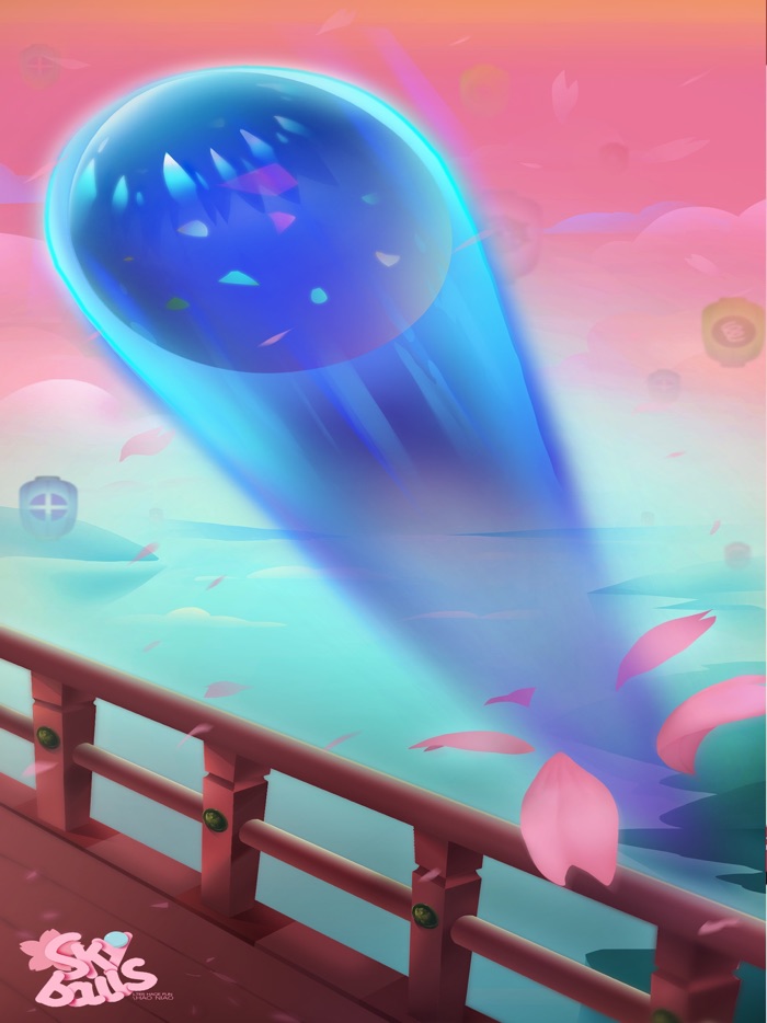 Sky Break - fidget spinner ball to break the block