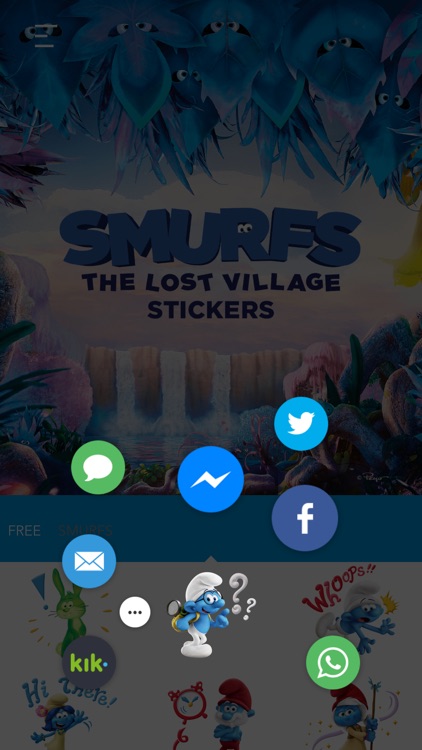 Smurfs: The Lost Village Stickers App