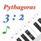 It is a Piano-Keyboard by Pythagoras tone