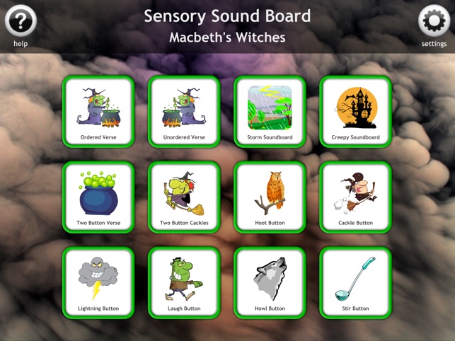 Sensory Sound Board - Macbeth's Witches