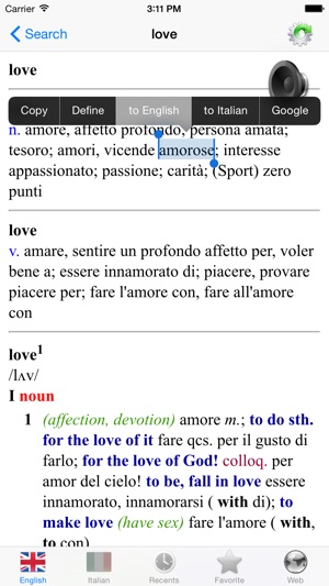 Italian English best dictionary of traveller(圖2)-速報App