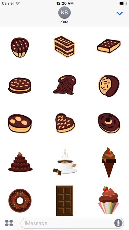 Chocolate Cute Stickers