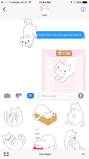 Yuki Neko - Animated Kitty Cat Fun Pet Stickers(圖4)-速報App