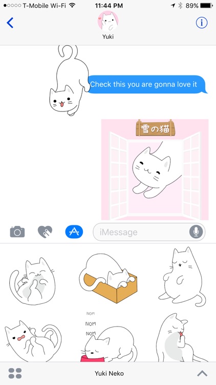 Yuki Neko - Animated Kitty Cat Fun Pet Stickers screenshot-3