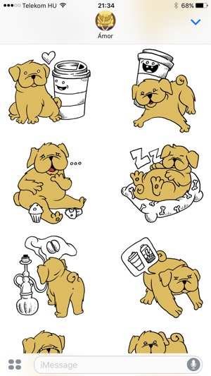 Kaffee the Coffee Dog Stories Sticker Pack(圖3)-速報App