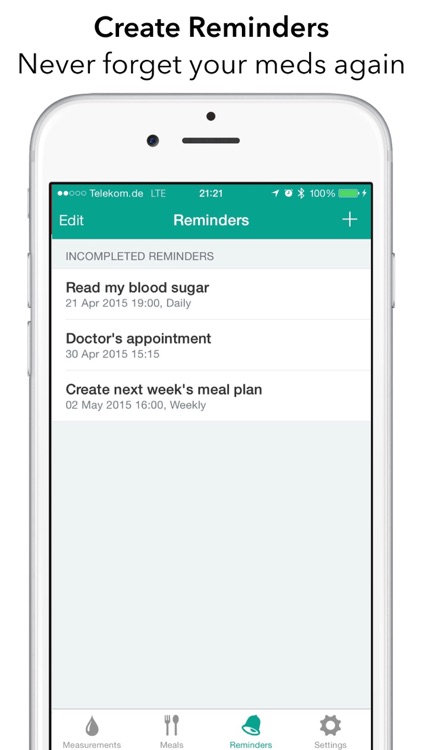 Diabetes Assistant - track blood sugar and meals screenshot-3