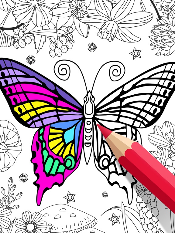 Animal Coloring Book for Adults - Color Therapyのおすすめ画像1
