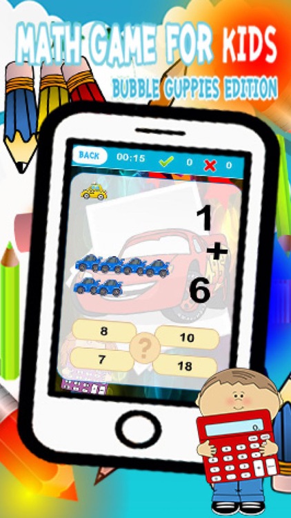 Car Cartoon Math Game Version