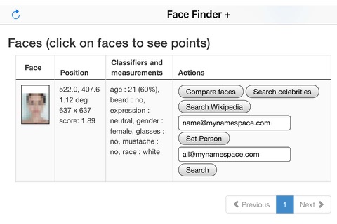 Face Finder + - náhled